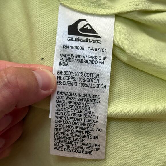 Quiksilver Warp Drive SS Tee Green Size M NWT AQYZT09928 - Picture 7 of 10